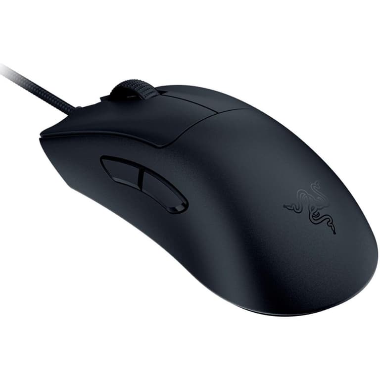 Razer DeathAdder V3 Wired 59g Lightweight 30K Optical Sensor Gen-3 Fast Optical Switches 8KHz Hyper Polling 6 Buttons Speedflex Cable - Black