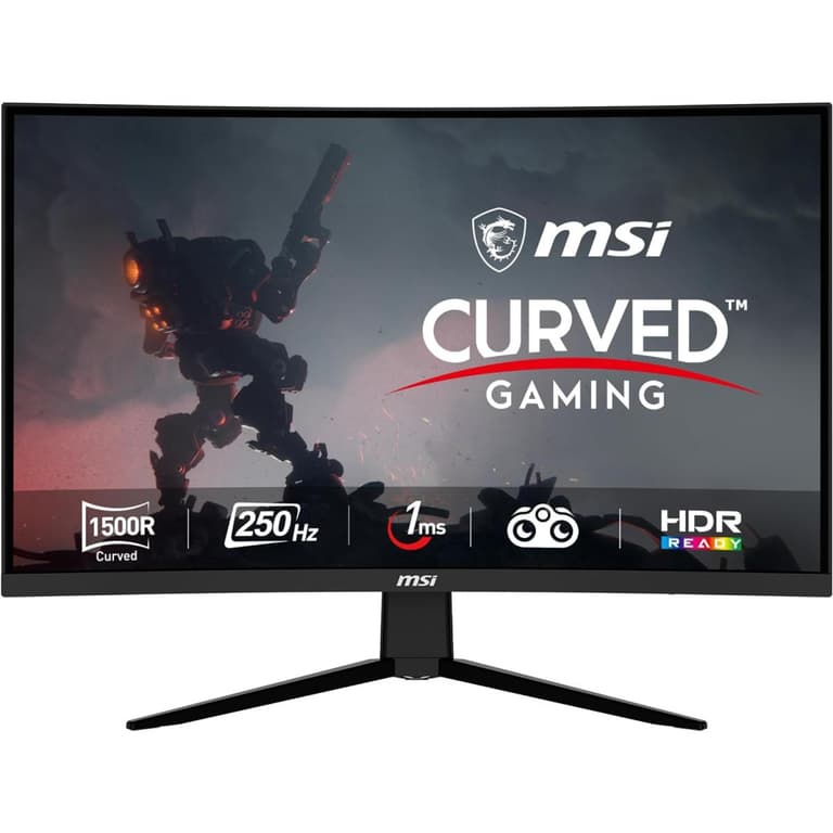 MSI G32C4X 32" Full HD Curved 1500R 250Hz 1ms HDR Ready Frameless Design Anti-Flicker & Less Blue Light Adaptive sync