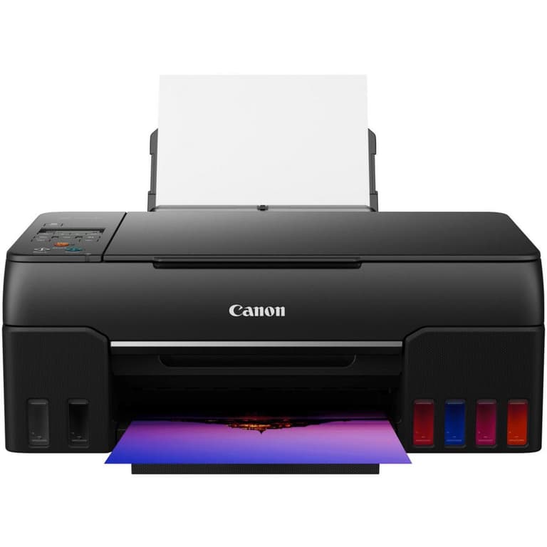 Canon PIXMA G640 Professional All-in-One Photo Printer Wireless (Copy/Print/Scan/) w/ 6 Colors & Borderless Photo Printing- Black
