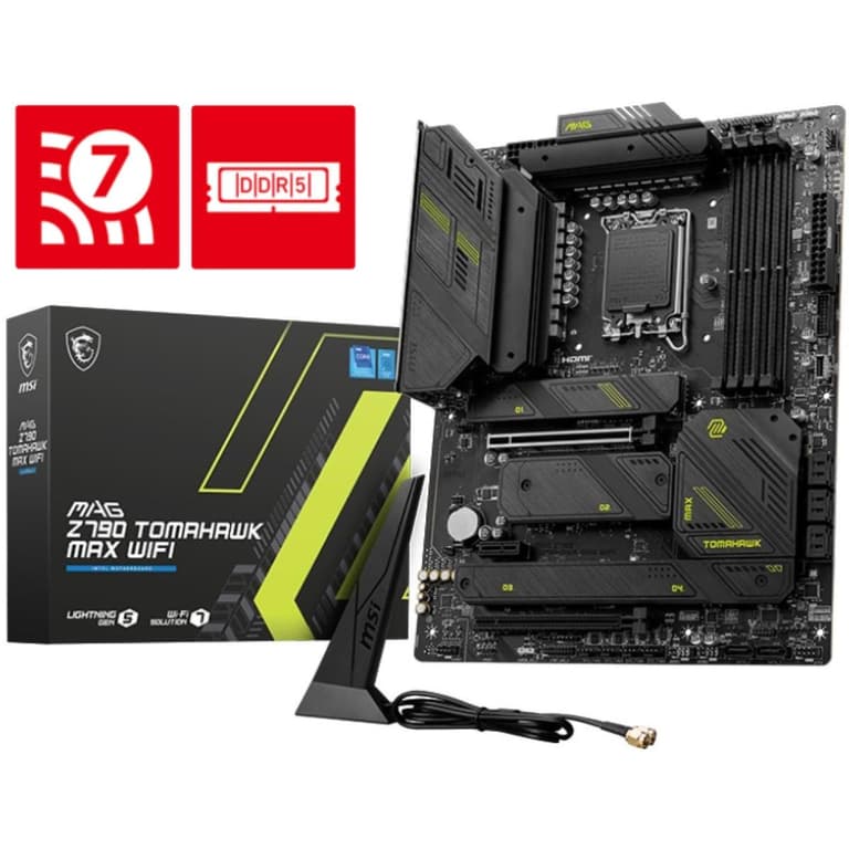 MSI MAG Z790 TOMAHAWK MAX WIFI 7 DDR5 Intel 14th&13th Gen ATX Motherboard PCIe 5.0 Lightning Gen 5 x4 M.2