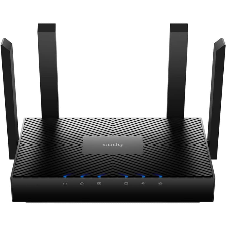 Cudy New WR3000 AX3000 Dual Band Wi-Fi 6 Mesh Wi-Fi Router 160MHz MU-MIMO OFDMA WireGuard, OpenVPN, WPA3 - Black