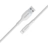 Promate XCord-Ai USB-A to Lightning Cable Super-Fast Charger 1M Anti-Tangle Silicone Cord - White product thumbnail 1