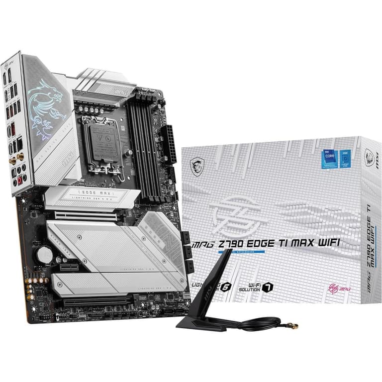 MSI MPG Z790 Edge TI MAX WiFi 7 Supports 14th/13th Gen LGA 1700 DDR5 PCIe 5.0 2.5Gbps LAN USB 3.2 Gen2