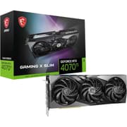 MSI GeForce RTX 4070 Ti GAMING X SLIM 12 GB GDDR6X TRI FROZR 3 3x TORX Fan 5.0 Gaming & Silent Mode RGB product image