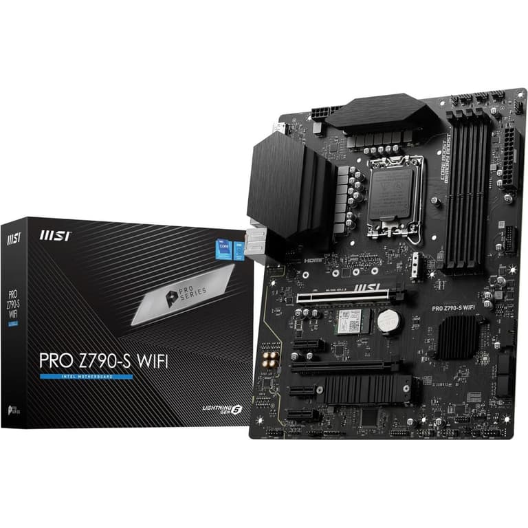 MSI PRO Z790-S WiFi 6E ProSeries Supports 13th/14th Gen LGA 1700 DDR5 PCIe 5.0 2.5Gbps LAN, USB 3.2 Gen2 Mainboard