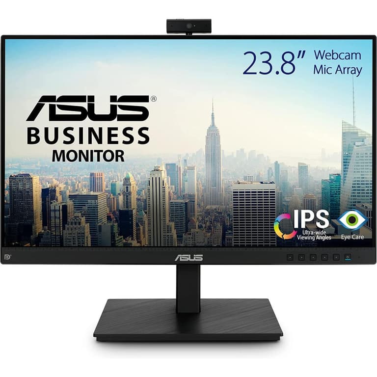 ASUS BE24EQSK 24” IPS Full HD Video Conferencing Adjustable 2MP Webcam AI Noise-canceling Mic, Speakers & Height Adjustable