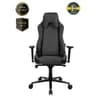Arozzi Vernazza VENTO Top-tier Hybrid Furniture Fabric / PU Leather Details & Full Back Chair - Dark Grey product thumbnail 1