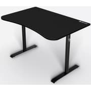 Arozzi Arena Fratello Curved Desk Full Surface Water Resistant Mat Custom Monitor Mount Cable Management - Pure Black product image