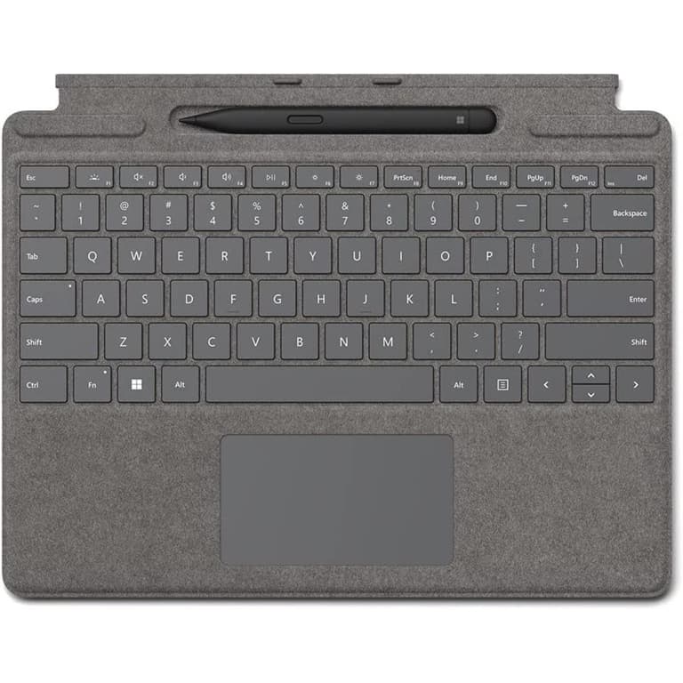 Microsoft Surface Pro Signature Keyboard & Slim Pen Compatible With Surface Pro 8 / Pro X English Layout - Platinum
