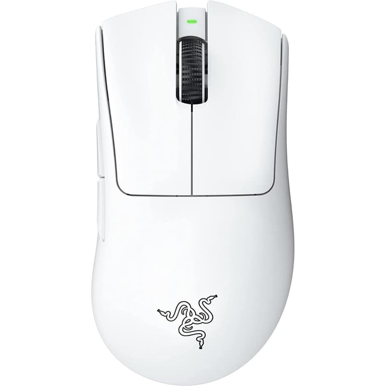 Razer DeathAdder V3 Pro HyperSpeed Wireless 63g Lightweight Focus Pro 30K Optical Sensor Switches Gen-3 - White Color