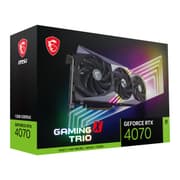 MSI GAMING X TRIO GeForce RTX 4070 12GB GDDR6X PCI Express 4.0 Video Card product image