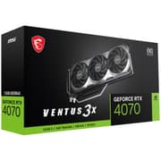 MSI Ventus X3 GeForce RTX 4070 12GB GDDR6 OC Edition Extreme Clock: 2520MHz PCI Express 4.0 Video Card product image