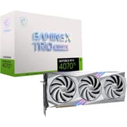 MSI Gaming Trio GeForce RTX 4070 Ti 12GB GDRR6X 192-Bit Tri-Frozr 3 Ada Lovelace Architecture Graphics Card White Edition product image