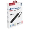 Promate LiteHub-4 4 In 1 Multi-Port USB-C Hub 4 USB-A Ports 480Mbps / 5Gbps Transfer Rate For Windows & Mac - Black product thumbnail 1