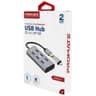 Promate EzHub-7 7 In 1 Aluminium Alloy Powered USB Hub 7 USB 3.0 Ports USB-C Adaptor 5Gbps Transfer Rate Data & Charge product thumbnail 1
