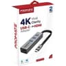 Promate MediaHub-C3 Aluminum USB-C to HDMI Adapter Ultra-Compact Type-C to 4K 30Hz HDMI Hub w/ 3 USB 3.0 Sync Charge 5Gbps Ports product thumbnail 1
