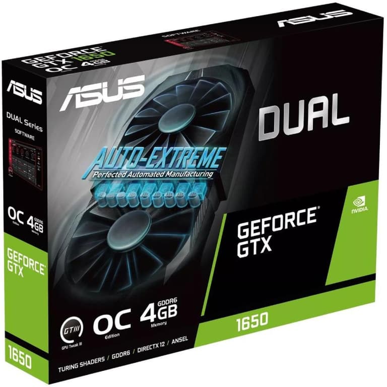 The ASUS Dual GeForce® GTX 1650 V2 OC Edition 4GB GDDR6 Video Card