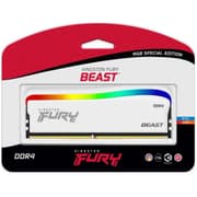 Kingston FURY Beast RGB 8GB (1 x 8GB) 3600MHz DDR4 RAM Special Edition - White product image
