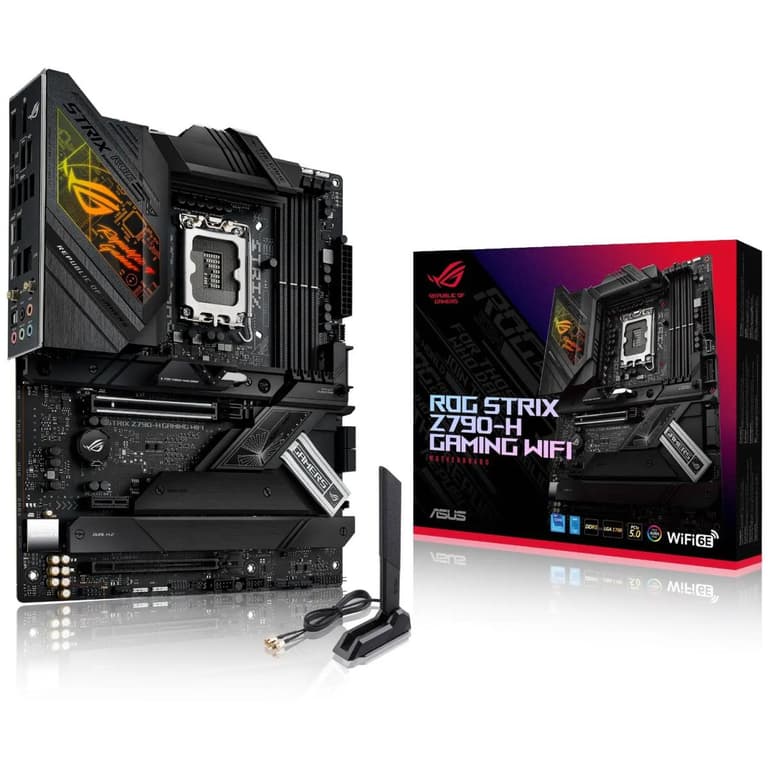 ASUS ROG Strix Z790-H Gaming WiFi 6E DDR5 4x M.2 slots PCIe 5.0 USB 3.2 Gen 2x2 Type-C® Aura Sync RGB