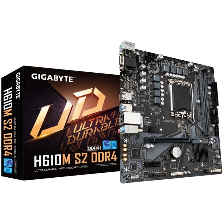GIGABYTE H610M S2 DDR4 Intel 12th Gen Motherboard Single M.2 PCIe 4.0