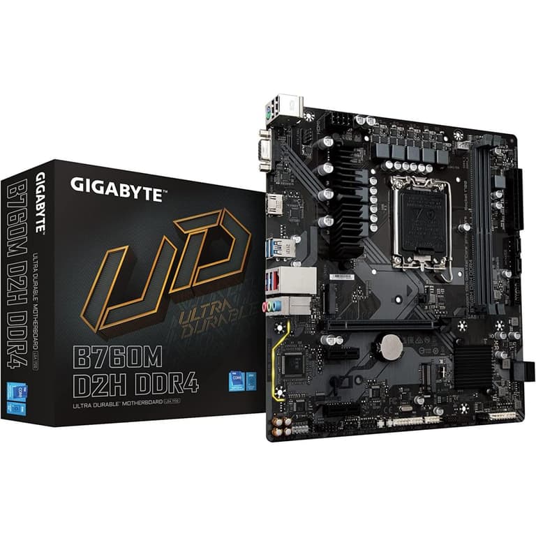 GIGABYTE B760M D2H DDR4 Intel 13th Gen Motherboard PCIe 4.0 DDR4 2xM.2 PCIe 4.0 Mainboard