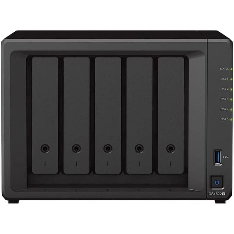 Synology DiskStation DS1522+ 5-Bay Diskless NAS w/ Ryzen R1600 Dual Core & 8GB DDR4