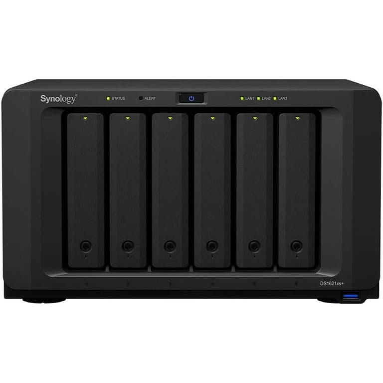Synology DiskStation DS1621xs+ 6-Bay Diskless High-End Scalable NAS 10GbE LAN Port w/ Intel® Xeon D-1527 & 8GB DDR4