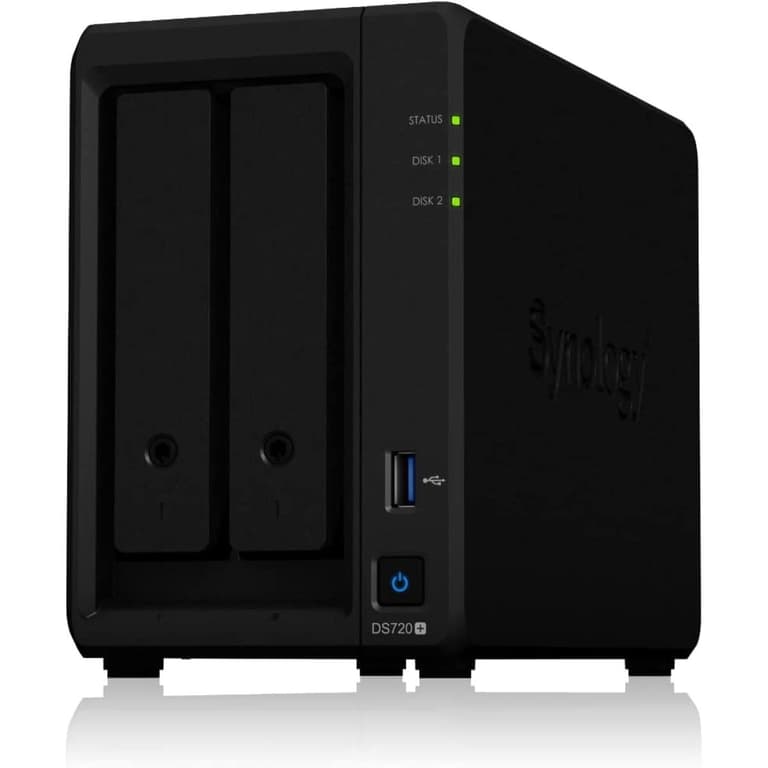 Synology DiskStation DS720+ 2-Bay Diskless NAS w/ Intel Celeron J4125 Quad Core & 2GB DDR4