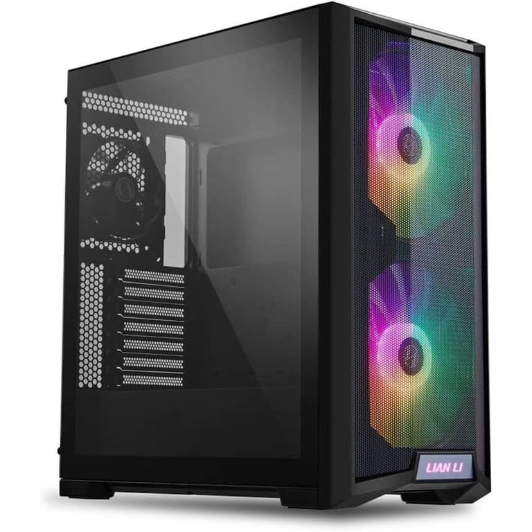 LIAN LI LANCOOL 215 High Airflow Mesh Front Panel ARGB w/ 3 PWM Fans - Black
