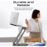Promate Laptop Aluminum Stand Adjustable w/ Anti-Slip Pads 360-Degree Rotation Heat Dissipation Extendable Height & Portability product thumbnail 1