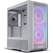 LIAN LI Lancool 216RW MESH High Airflow ARGB Mesh Front Panel w/ 3 PWM Fans w/ USB Type-C - White product image