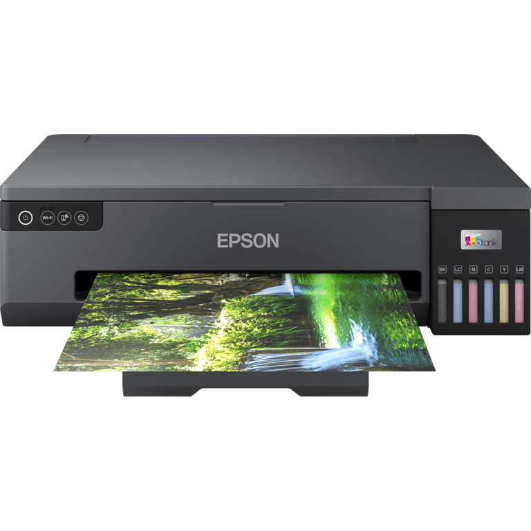 EPSON EcoTank L18050 Ink Printer, 6 Color Dye Based Inks, A3+ Borderless Photo Printing, Print Speed Appx 27 sec* (4R) / 65 sec* (A4), CD/DVD/PVC/ID Card Printing, WiFi Direct, Black