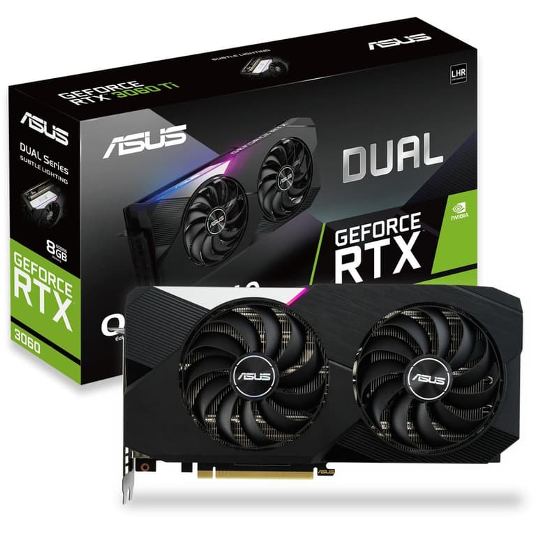 ASUS Dual GeForce RTX™ 3060 8GB GDDR6 Axial-Tech Fans Graphic Card