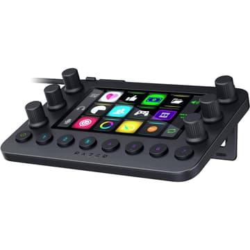 Razer Stream Controller All-In-One Keypad For Streaming 12 Haptic Switchblade Keys 6 Tactile Analog Dials 8 Programmable Buttons Designed for PC & Mac