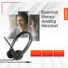 Lenovo Essential Stereo Analog Headset Wire Jake (3.5mm) Headphone Swivel Mic Boom Comfortable Ear Pieces product thumbnail 1