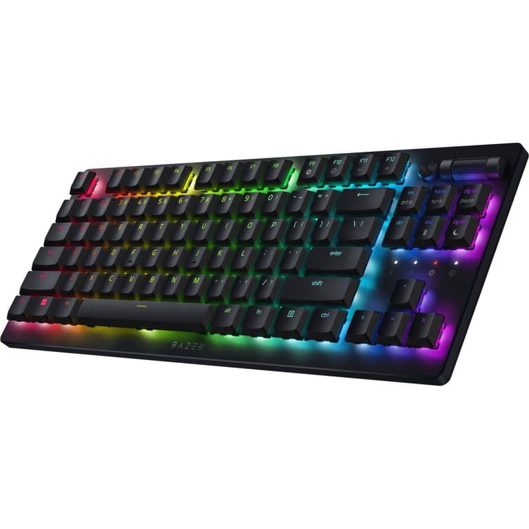 Razer DeathStalker V2 Pro TKL Wireless & Bluetooth Low-Profile Optical Switches HyperSpeed 50 Hr Ultra-Durable Coated Keycaps - Linear Red