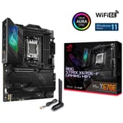 ASUS ROG Strix X670E-F Gaming WIFI 6E DDR5 AM5 Ryzen 7000 PCIe 5.0 4x M.2 Slots w/ Heatsinks AI Cooling II & Aura Sync) product image