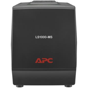APC Line-R 1000VA 500W Automatic Voltage Regulator 3 Universal Outlets 230V - Black