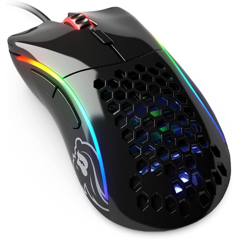 Glorious Model D Minus 62G Superlight Honeycomb Mouse RGB USB Mouse - Glossy Black
