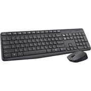Logitech MK235 Wireless Keyboard & Mouse Combo for Windows Long Battery Life Arabic / English Layout - Black product image