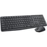 Logitech MK235 Wireless Keyboard & Mouse Combo for Windows Long Battery Life Arabic / English Layout - Black product thumbnail 1