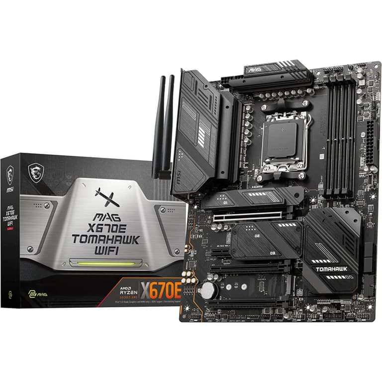 MSI MAG X670E TOMAHAWK WIFI 6E AM5 For Ryzen 7000 DDR5 USB 3.2 Gen 2 2.5Gbps LAN Motherboard