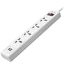 Huntkey SSZ507 Universal Power Strip 4x Outlet + 2x USB Charging Ports AC 220-240V Surge Protector 3M - White product thumbnail 1