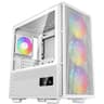 Deepcool CH560 Digital Mid Tower High Air Flow w/ 3x140mm + 1x120mm ARGB Fans Real-time Dual Status Digital Display - White product thumbnail 1