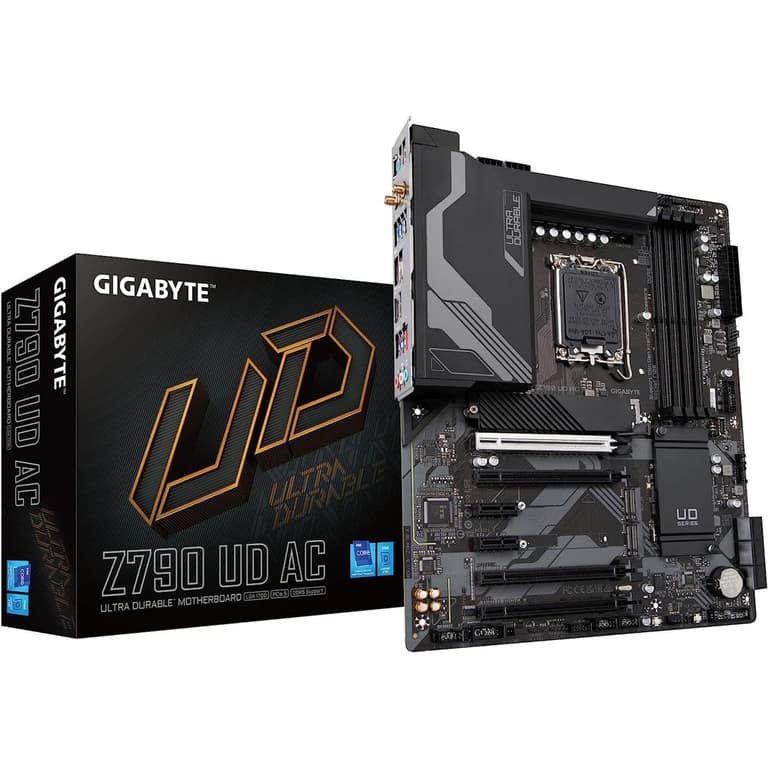 Gigabyte Z790 UD AC WIFI DDR5 Intel Z790 13th&12th Gen Motherboard 2x M.2 PCIe 5.0 USB 3.2 Gen2 Type-C