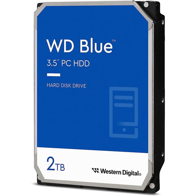 Western Digital 2TB WD Blue PC Internal HDD 5400 RPM 256 MB Cache 3.5" SATA