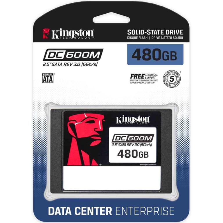 Kingston DC600M 480GB Enterprise-Class Enterprise-class For Data Center & Server 2.5" SATA SSD