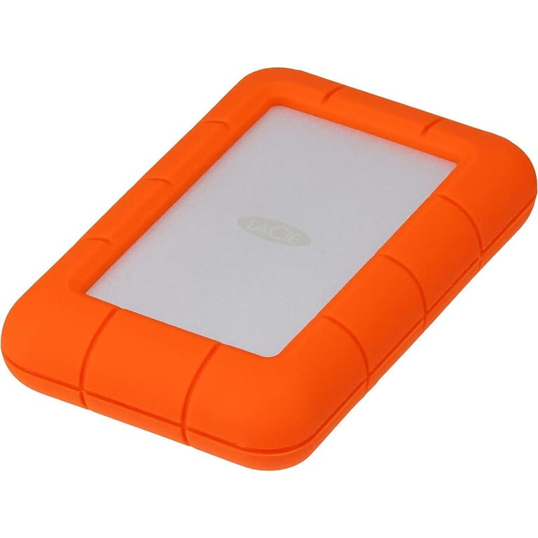 LaCie Rugged Mini 1TB External Portable HDD USB 3.0 USB 2.0 Compatible Drop Shock Dust Rain Resistant Shuttle Drive For Mac & PC - Orange