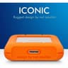 LaCie Rugged Mini 5TB External Portable HDD USB 3.0 USB 2.0 Compatible Drop Shock Dust Rain Resistant Shuttle Drive For Mac & PC - Orange product thumbnail 1