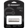 Kingston Ironkey Locker+ 50 64GB Encrypted Flash Drive USB 3.2 XTS-AES Protection Multi-Password Security Options Automatic Cloud Backup Metal Casing product thumbnail 1